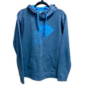 The North Face Gray/Blue Sweatshirt Hoodie Size Large